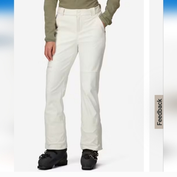 Marmot Pants - Marmot Kate Insulated Softshell White Ski Pants